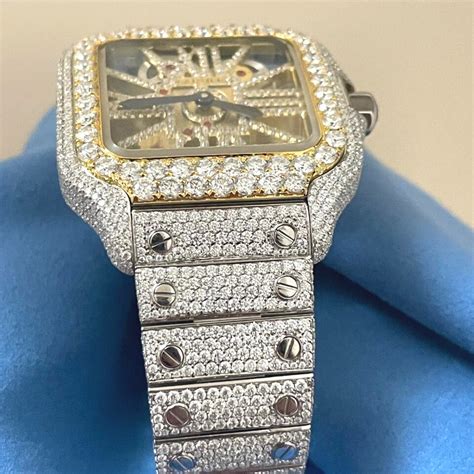 moissanite diamond watch